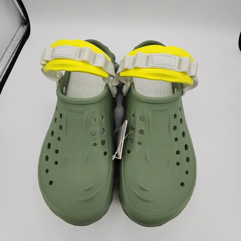 Crocs Echo Clogs Mens 8 / Womens 10 Moss Green Slip On‎ Strap Sandals NEW w/ Tag